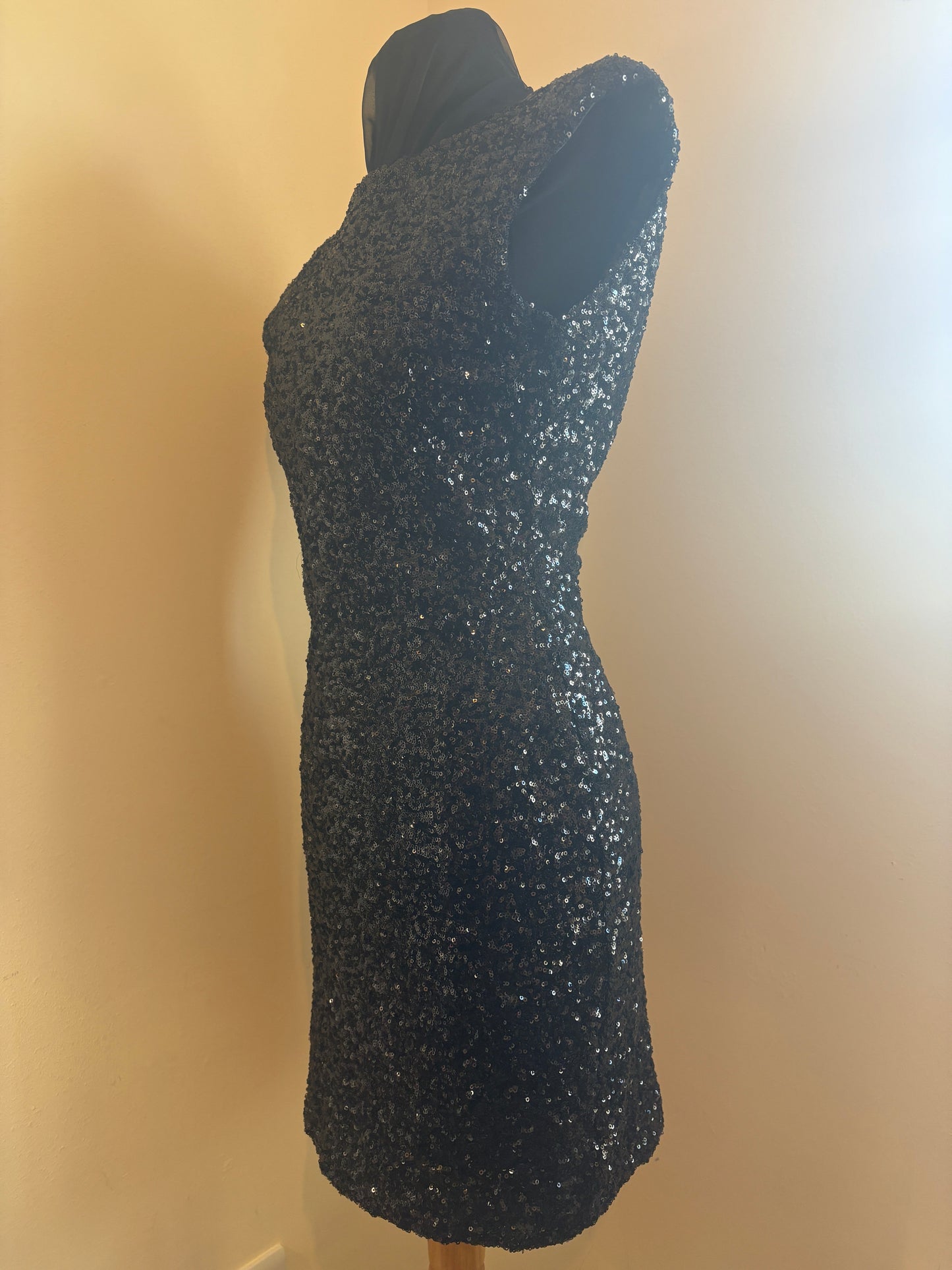 Soky & Soka Black Sequin Sleeveless Cocktail Dress – Preloved