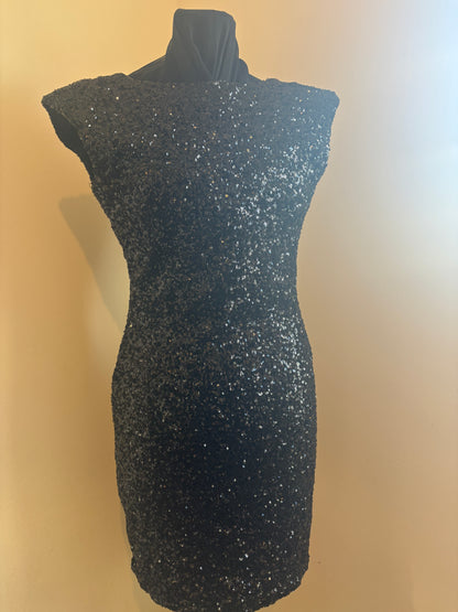 Soky & Soka Black Sequin Sleeveless Cocktail Dress – Preloved