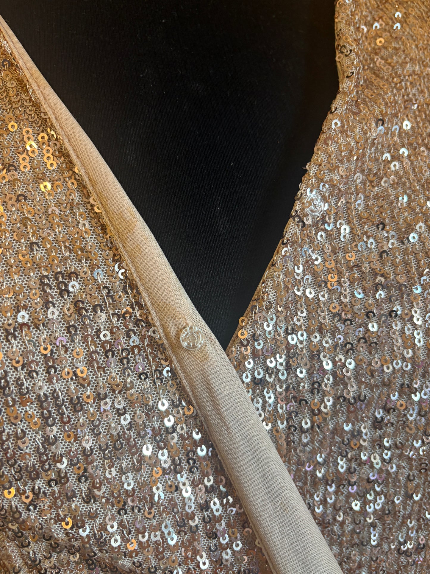 Retro & Iconé Sequin Wrap Dress