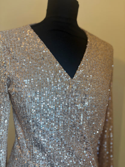 Retro & Iconé Sequin Wrap Dress
