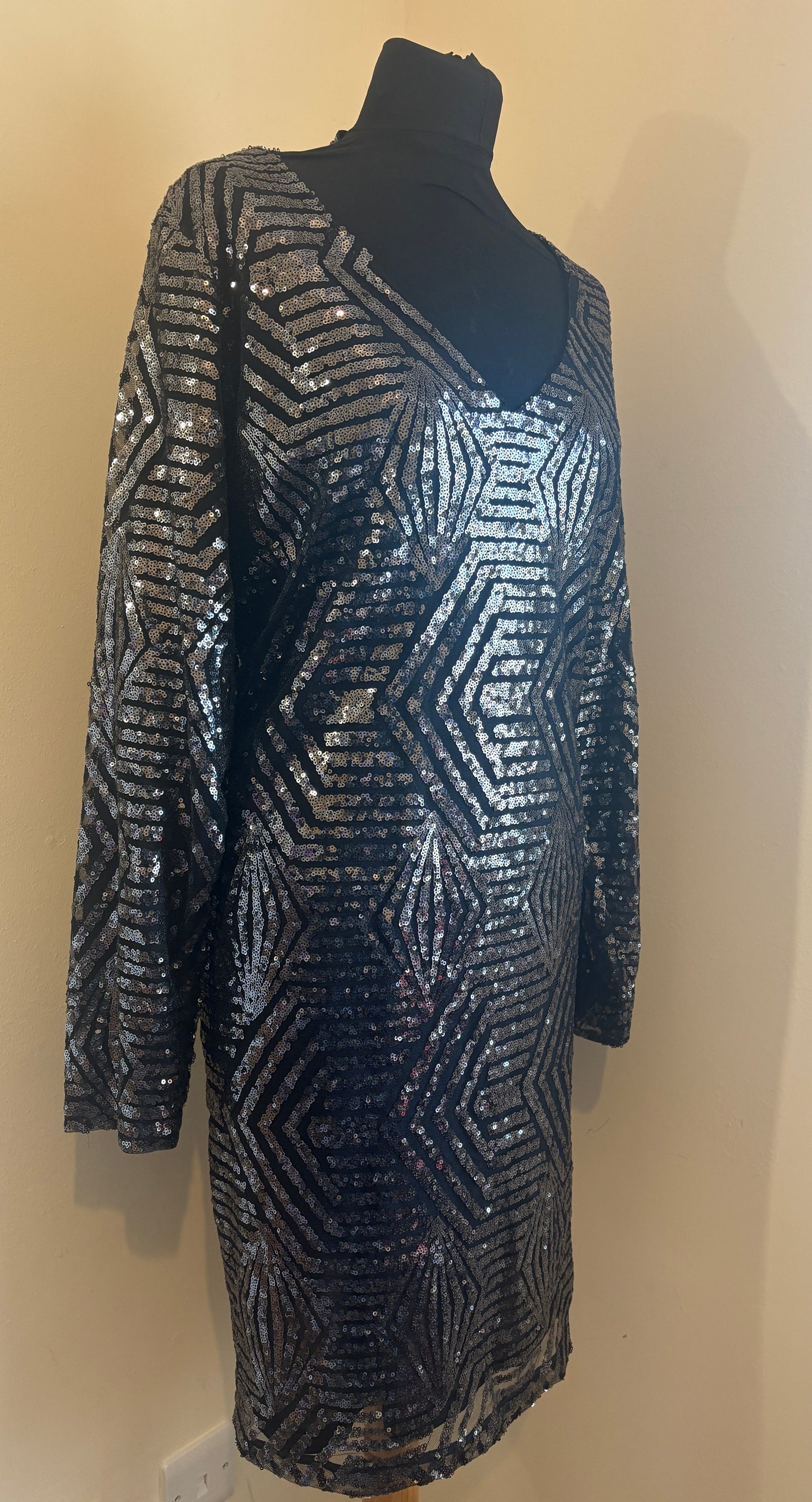 City Chic ‘Bright Lights’ Sequin Dress