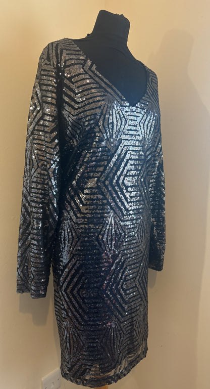 City Chic ‘Bright Lights’ Sequin Dress