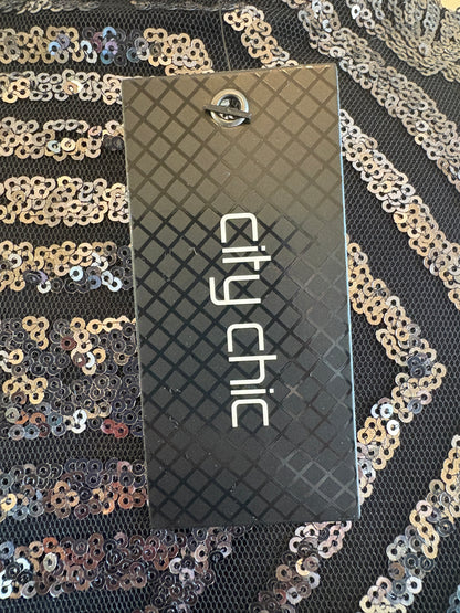 City Chic ‘Bright Lights’ Sequin Dress