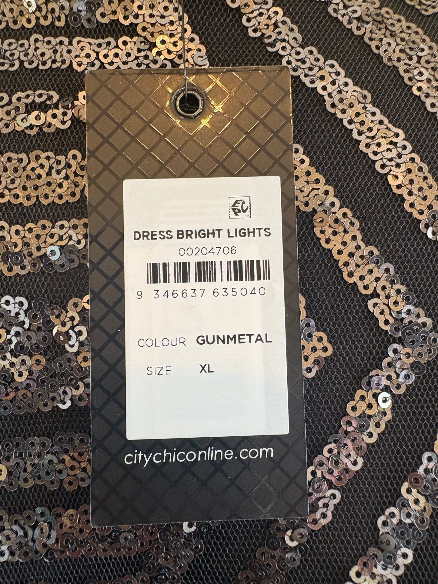 City Chic ‘Bright Lights’ Sequin Dress