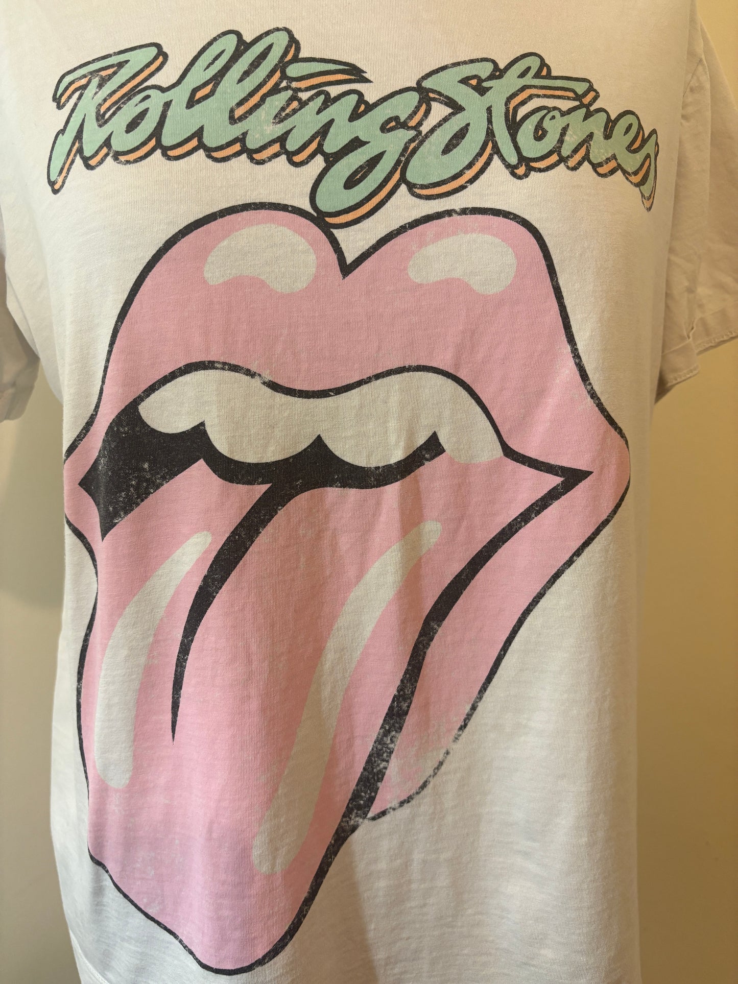 Rolling Stones Pastel Graphic Tee — Preloved
